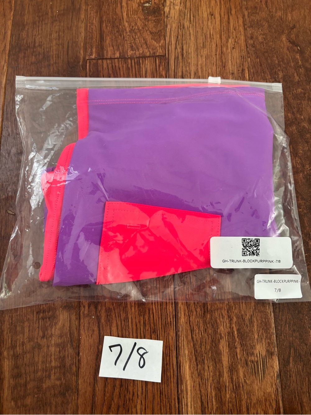 George Hats 7/8 Fusion Shorts Pink Purple Colorblock Swim Swimsuit